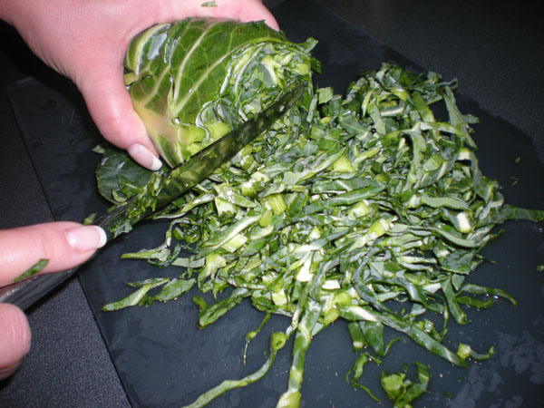 cutting collards
